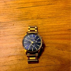 Nixon gold sentry chronograph
